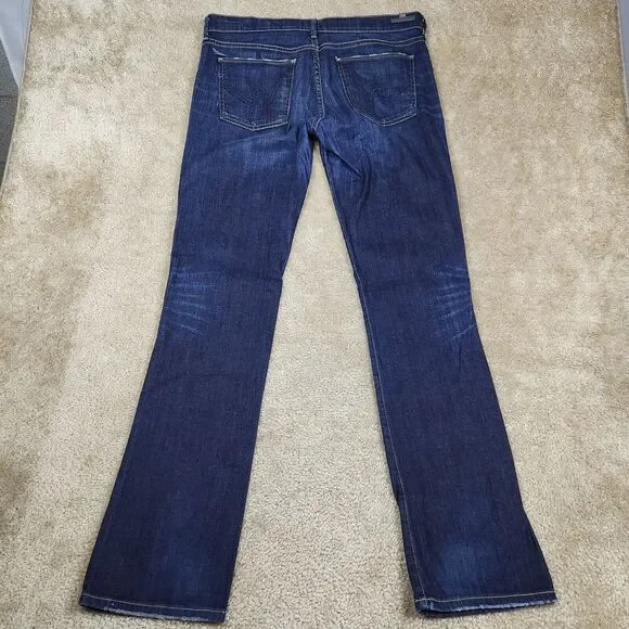 Citizens Of Humanity Dark Blue Straight Leg Jeans - Picture 9 of 15